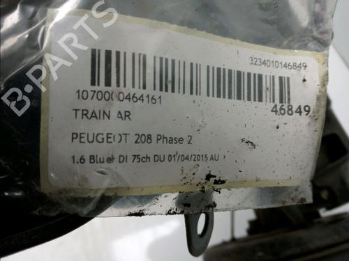 Used Rear axle PEUGEOT 208 I (CA_, CC_) 1.6 HDi / BlueHDi 75 (75 hp) 16758046