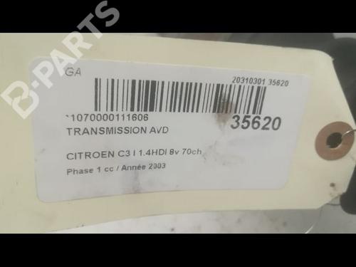 Left front driveshaft CITROËN C3 I (FC_, FN_) 1.4 HDi | BP9617587M38 