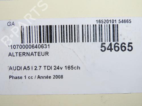 Used Alternator Alternator AUDI A5 (8T3) 2.7 TDI (190 hp) 31634160 31634160