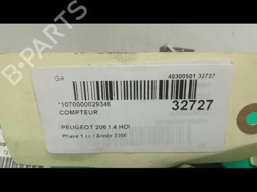 instrument-cluster-peugeot-206-hatchback-2ac-1998-1999-2000-2001-2002-2003-2004-2005-2006-2007-2008-2009-2010-2011-2012-23174735 main image