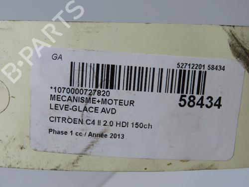 Used Front right window mechanism Front right window mechanism CITROËN C4 II (NC_) 2.0 HDi / BlueHDi 150 (150 hp) 36246701 36246701