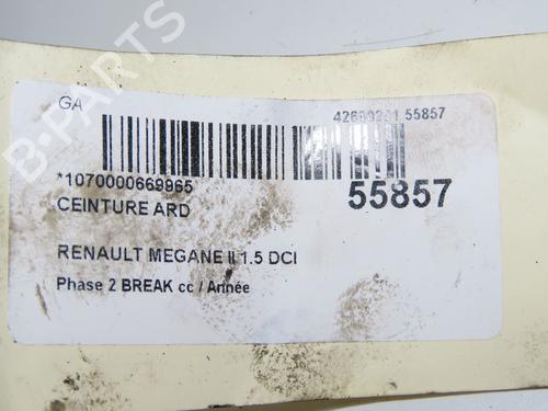 Pretensor trasero derecho RENAULT MEGANE II Estate (KM0/1_) 1.5 dCi (KM16, KM1E) (106 hp) 31935979