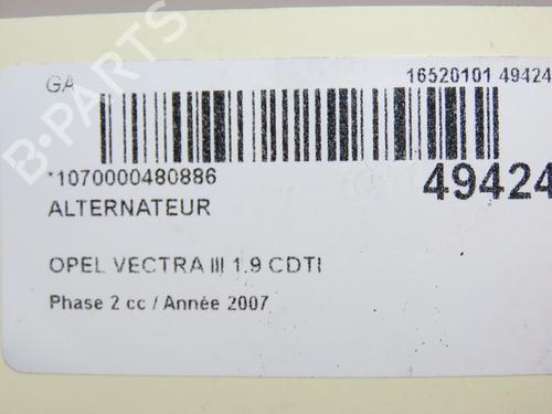 Generator OPEL VECTRA C GTS (Z02) 1.9 CDTI (F68) | BP28829065M7