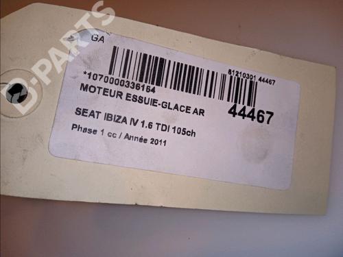 Rear wiper motor SEAT IBIZA IV (6J5, 6P1) 1.6 TDI | BP11104551M102 