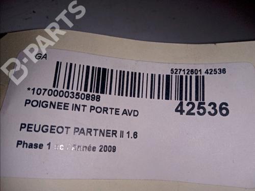 Front right interior door handle PEUGEOT PARTNER Tepee 1.6 HDi 16V | BP10145184I14 