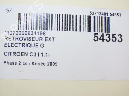 Left mirror CITROËN C3 I (FC_, FN_) 1.1 i | BP28801993C26 