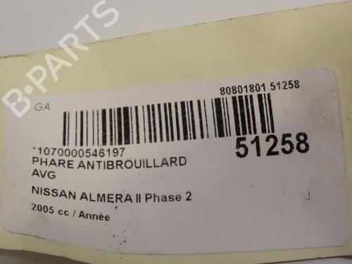 Left front fog light NISSAN ALMERA II Hatchback (N16) 1.8 | BP23098793C30 - Image 5