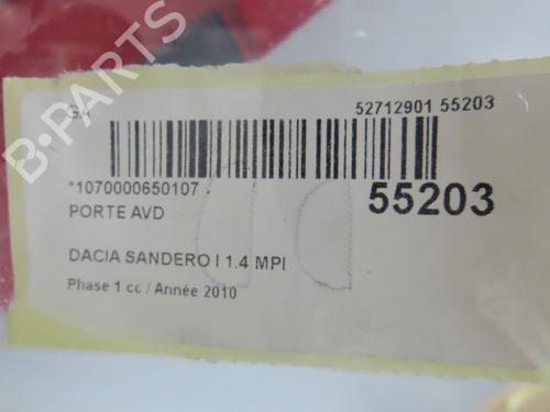 Used Right front door DACIA SANDERO 1.4 MPI LPG (72 hp) 29551202