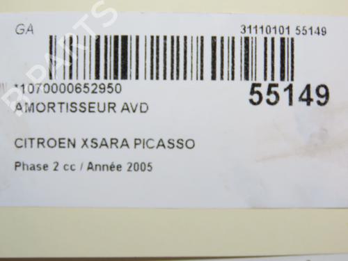 Used Right front shock absorber CITROËN XSARA PICASSO (N68) 1.6 16V (109 hp) 28829801