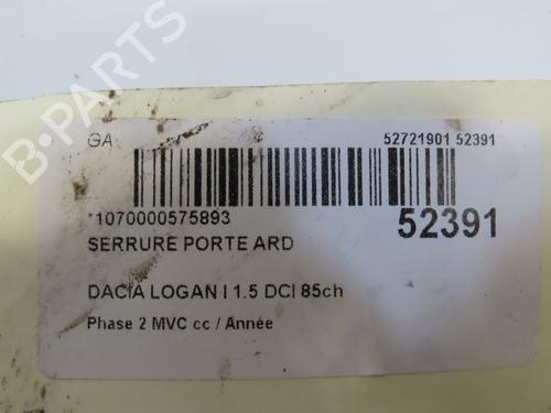 Rear right lock DACIA LOGAN MCV (KS_) 1.5 dCi (KS0W) | BP29441796C99 