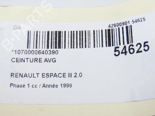 Front left belt tensioner RENAULT ESPACE III (JE0_) 2.0 (JE0A) | BP28830837C87 