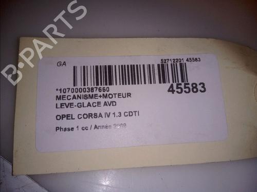 Front right window mechanism OPEL CORSA D (S07) 1.3 CDTI (L08, L68) | BP15643387C23 