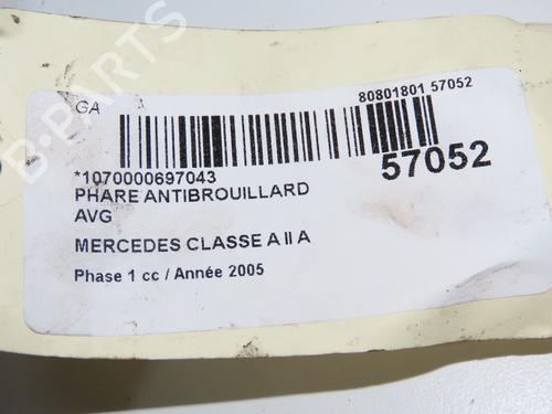 Left front fog light MERCEDES-BENZ A-CLASS (W169) A 180 CDI (169.007, 169.307) | BP32354792C30 - Image 6