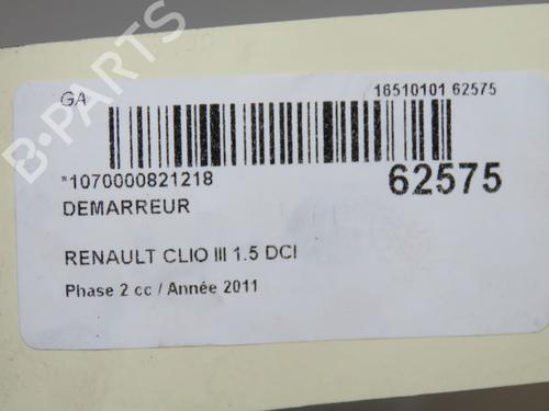 Starter RENAULT CLIO III Hatchback Van (SB_, SR_) 1.5 dCi (SR1H) | BP40205481M8 - Image 6