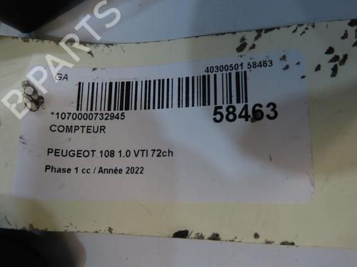Instrument cluster PEUGEOT 108 1.0 VTi 72 | BP38275540C47 - Image 4