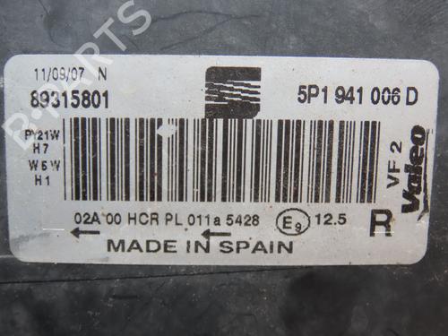 Right headlight SEAT ALTEA (5P1) 2.0 TDI 16V | BP28969416C29 
