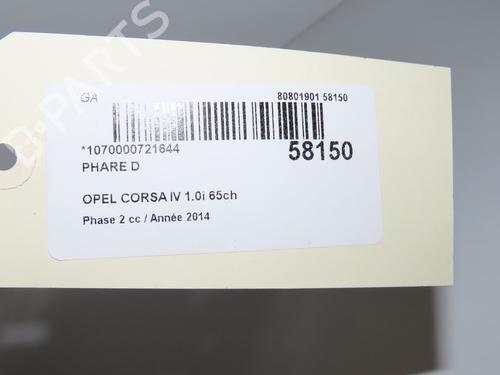 Right headlight OPEL CORSA D (S07) 1.0 (L08, L68) | BP33561879C29  - Image 5