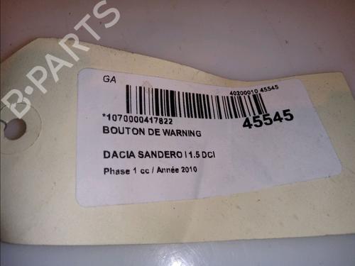 Used Warning switch DACIA SANDERO 1.5 dCi (86 hp) 23174260