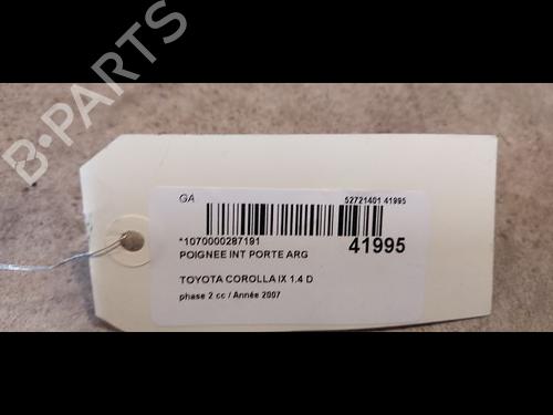 Used Rear left interior door handle Rear left interior door handle TOYOTA COROLLA (_E12_) 1.4 D (NDE120_, NDE120R) (90 hp) 9615048 9615048