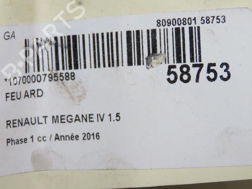 Used Right taillight Right taillight RENAULT MEGANE IV Hatchback (B9A/M/N_) 1.5 dCi 110 (B9A3) (110 hp) 40026398 40026398
