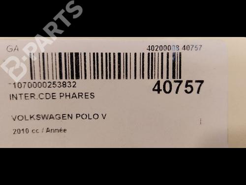 Headlight switch VW POLO V (6R1, 6C1) 1.6 TDI | BP9610115I24 