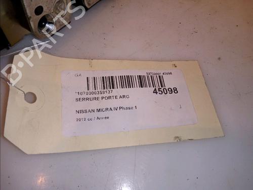 Rear left lock NISSAN MICRA IV (K13K, K13KK) 1.2 | BP12431625C100