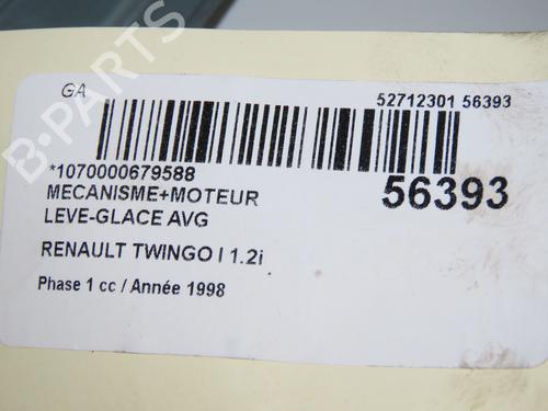 Rudehejsemekanisme ventre foran RENAULT TWINGO I (C06_) 1.2 (C066, C068) (58 hp) 31796646