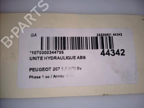 Used ABS pump PEUGEOT 207 (WA_, WC_) 1.6 HDi (92 hp) 11100302