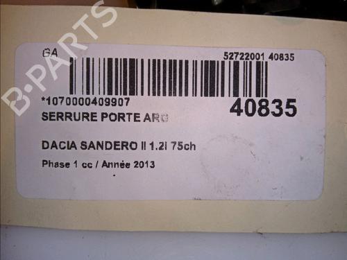 Rear left lock DACIA SANDERO  | BP15742409C100 