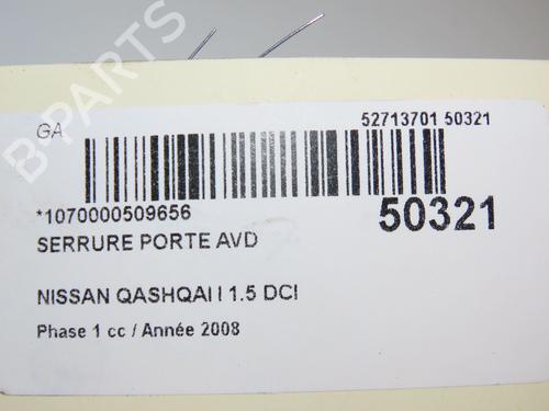 Front right lock NISSAN QASHQAI / QASHQAI +2 I (J10, NJ10, JJ10E) 1.5 dCi | BP18913153C97 