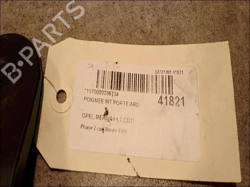 Used Rear right interior door handle OPEL MERIVA A MPV (X03) 1.7 CDTI (E75) (100 hp) 9617085