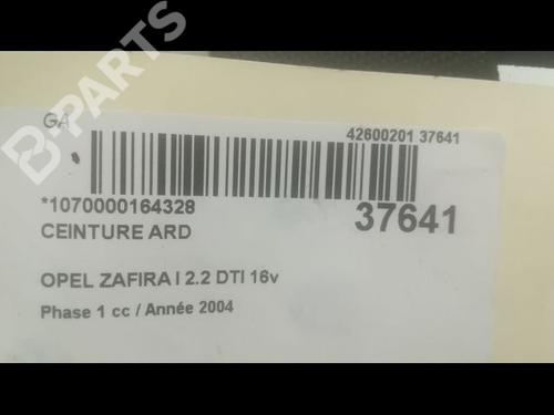 Høyre bak beltestrammer OPEL ZAFIRA A MPV (T98) 2.2 DTI 16V (F75) | BP9601534C90 