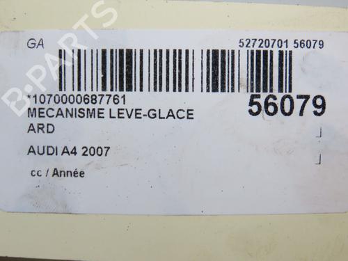 Used Rear right window mechanism AUDI A4 B7 Avant (8ED) 2.0 TDI (140 hp) 30797598