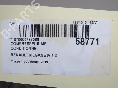 AC-Kompressor AC-Kompressor RENAULT MEGANE IV Hatchback (B9A/M/N_) 1.3 TCe 140 (B9NB) (140 hp) 37411016 37411016