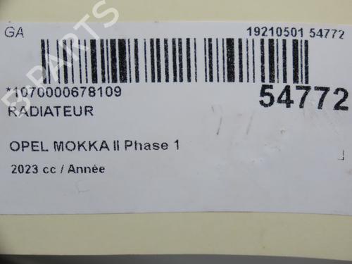Used Water radiator Water radiator OPEL MOKKA 1.5 (76) (110 hp) 30164283 30164283