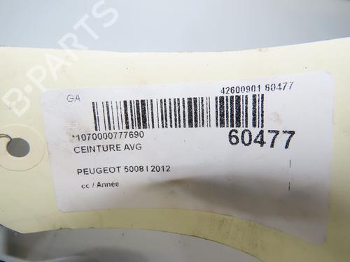 Used Front left seatbelt Front left seatbelt PEUGEOT 5008 (0U_, 0E_) 1.6 HDi (112 hp) 40110697 40110697