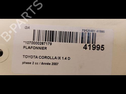 Used Interior roof light TOYOTA COROLLA (_E12_) 1.4 D (NDE120_, NDE120R) (90 hp) 9615041