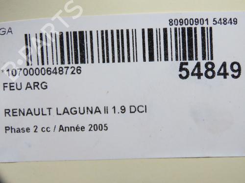 Used Left taillight RENAULT LAGUNA II (BG0/1_) 1.9 dCi (BG08, BG0G) (120 hp) 32005050