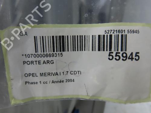 Used Left rear door OPEL MERIVA A MPV (X03) 1.7 CDTI (E75) (100 hp) 30867391