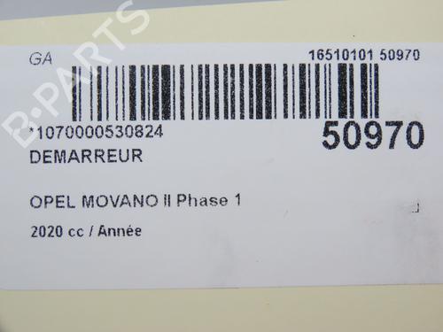 Starter OPEL MOVANO B Van (X62) 2.3 CDTI RWD (FV) | BP23144891M8 