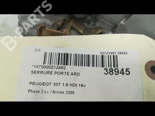 Rear right lock PEUGEOT 307 (3A/C) 1.6 HDi | BP9605015C99 