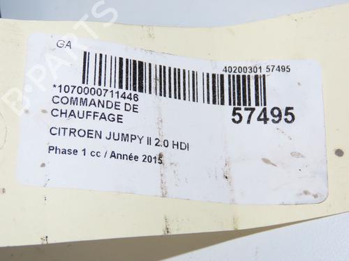 Commande Chauffage CITROËN JUMPY II Van 2.0 HDi 125 (128 hp) 32179151