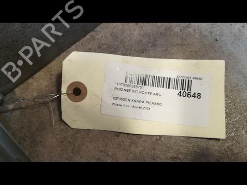 Used Rear left interior door handle CITROËN XSARA PICASSO (N68) 2.0 HDi (90 hp) 23176859