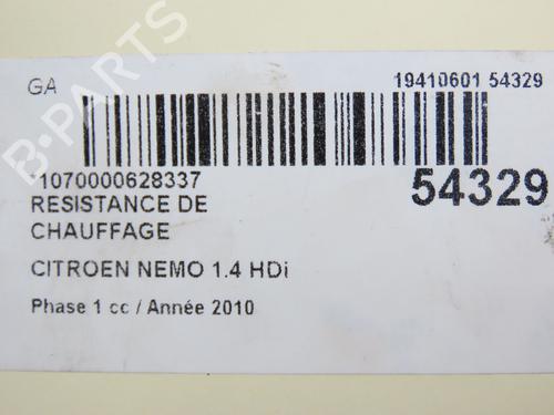 Varmeblæsermodstand CITROËN NEMO MPV 1.4 HDi (68 hp) 31120140