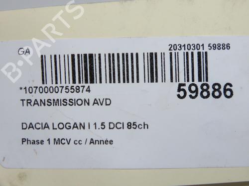 Right front driveshaft DACIA LOGAN MCV (KS_) 1.5 dCi (KS0W) | BP36493759M39  - Image 5