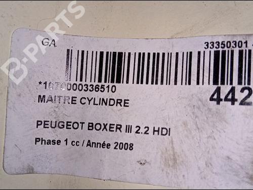 Brake master cylinder CITROËN JUMPER II Van 2.2 HDi 100 | BP9619560M77 