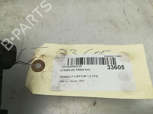 Used Left front brake caliper RENAULT CAPTUR I (J5_, H5_) 1.2 TCe 120 (118 hp) 14878007