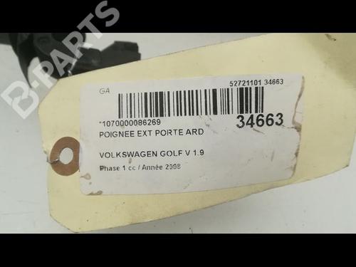 Rear right exterior door handle VW GOLF V (1K1) 1.9 TDI | BP9596507C130 