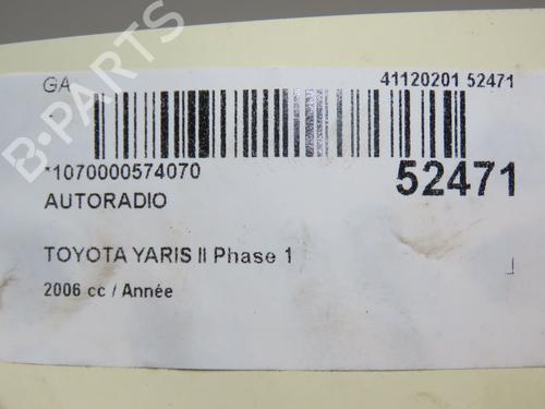 Bilradio TOYOTA YARIS (_P9_) 1.0 VVT-i (KSP90_, KSP90R) (69 hp) 28968047
