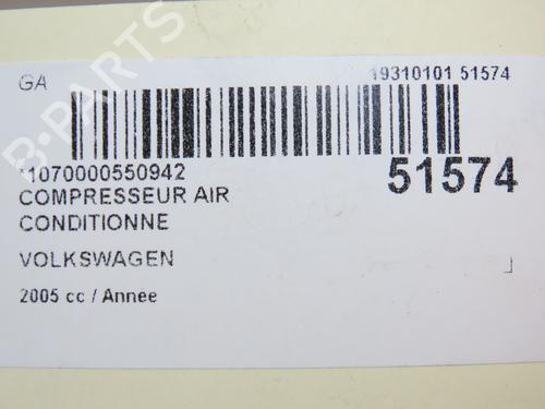 AC compressor VW TRANSPORTER T5 Bus (7HB, 7HJ, 7EB, 7EJ) 1.9 TDI | BP28829240M34 